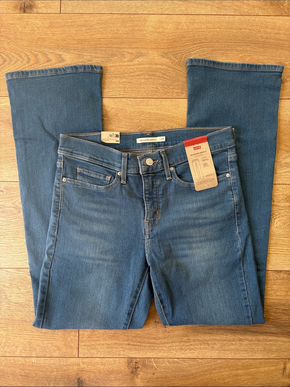 Levi's 315 Shaping Bootcut Mid Rise Denim Jeans